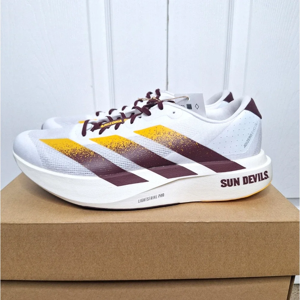 Adidas Adizero Evo SL Arizona ASU Sun Devils JQ4572 size 5.5 No Box